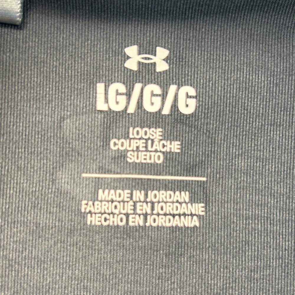Under Armour Golf Polo Shirt Mens Large Gray USMC Marine Corps Performance - Picture 3 of 6